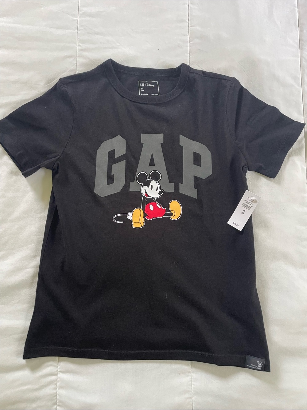 GAP x Disney Kids Black Mickey Graphic Tee